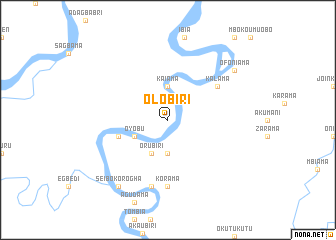 map of Olobiri