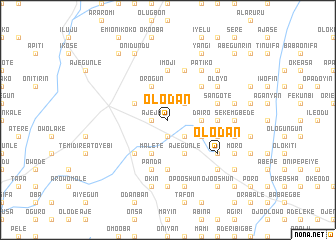 map of Olodan