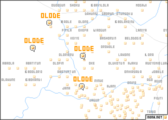 map of Olode