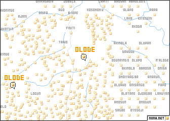 map of Olode