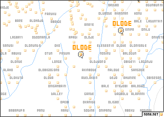 map of Olode