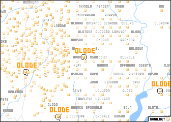 map of Olode