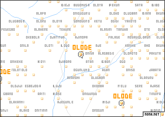 map of Olode