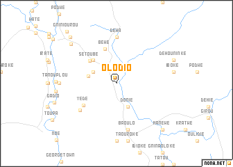 map of Olodio