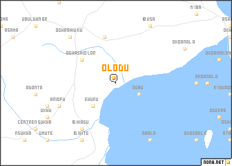 map of Olodu