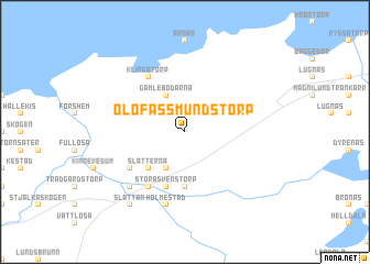 map of Olofassmundstorp