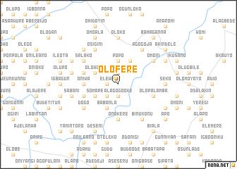 map of Olofere