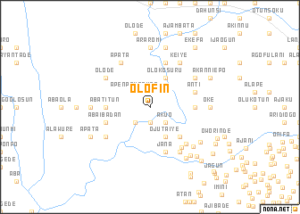 map of Olofin