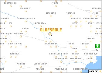 map of Olofsböle