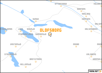 map of Olofsborg