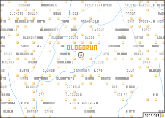 map of Ologorun