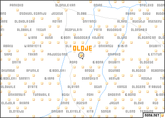 map of Oloje