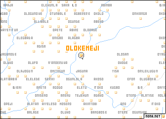 map of Olokemeji