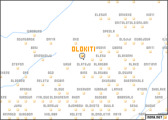 map of Olokiti