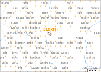 map of Olokiti