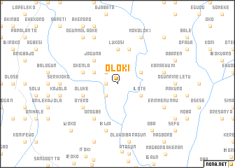 map of Oloki