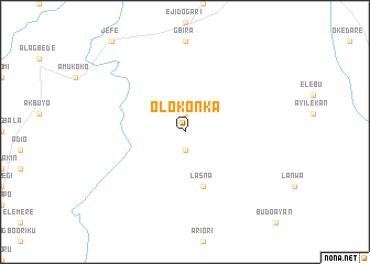 map of Oloko Nka