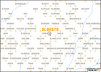 map of Olokoto