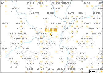 map of Oloko