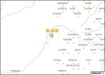 map of Oloko