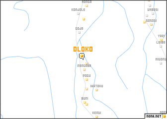 map of Oloko