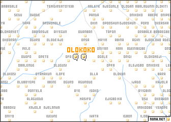 map of Oloko