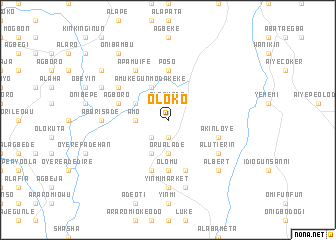 map of Oloko