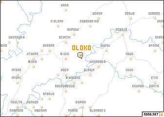 map of Oloko