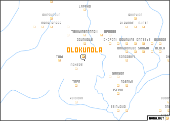 map of Olokunola