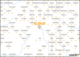 map of Olokun