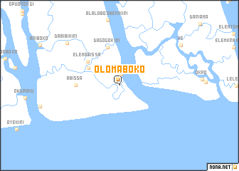 map of Olomaboko