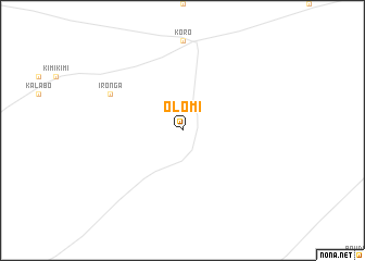 map of Olomi