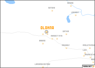 map of Olomna