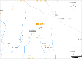 map of Olomo