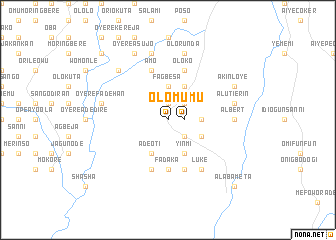 map of Olomu