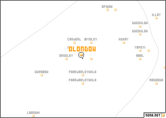 map of Olondow