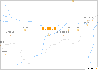 map of Olondo