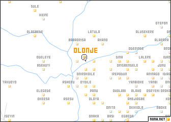 map of Olonje