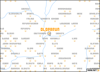 map of Oloparun