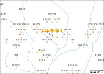 map of Oloparun