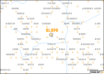 map of Olopa