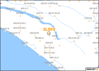 map of Olopo