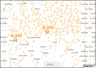 map of Oloro