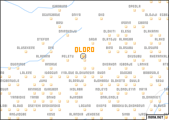 map of Oloro