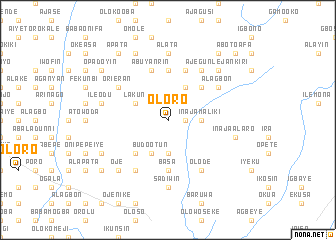 map of Oloro