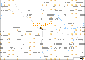 map of Olorulekan