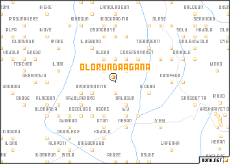 map of Olorunda Agana