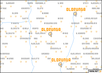 map of Olorunda