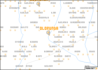 map of Olorunda