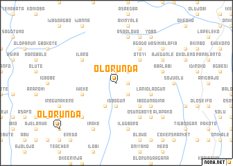 map of Olorunda